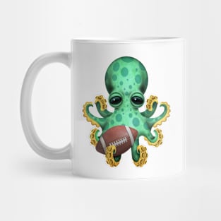 Cute Baby Octopus Playing With Football Mug